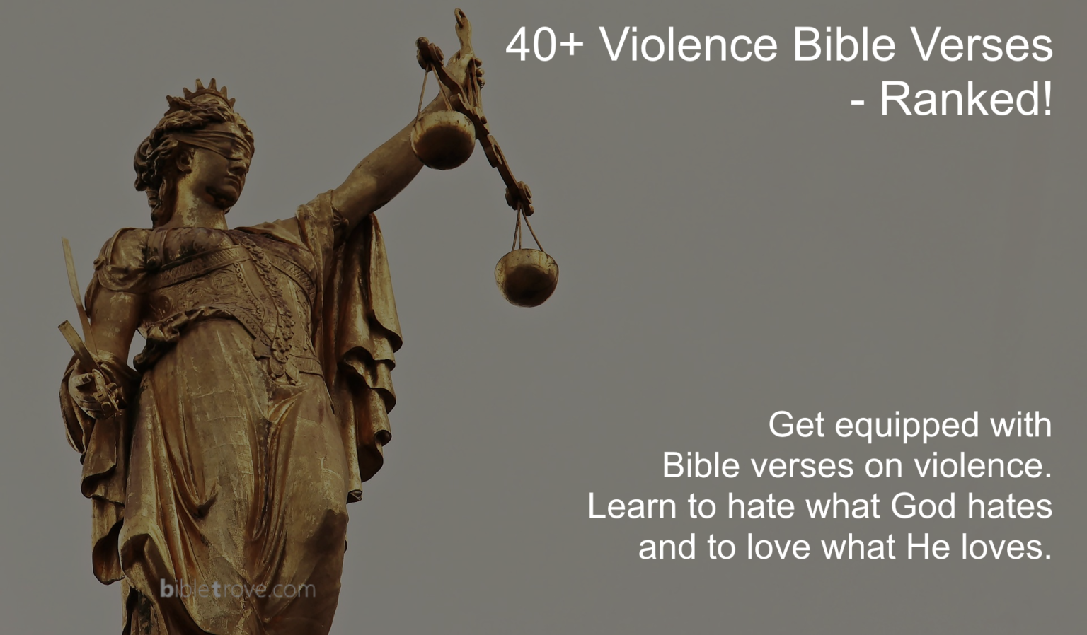 40+ Violence Bible Verses - Ranked!